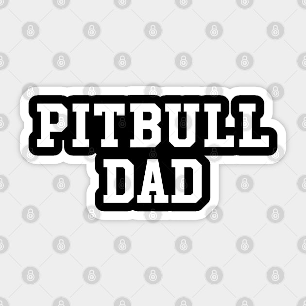 Pitbull Dad Sticker by newledesigns